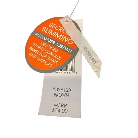 Nwt Alexander Jordan Tummy Control Dress Pants 1X  Formal Straight Leg - Picture 4 of 12